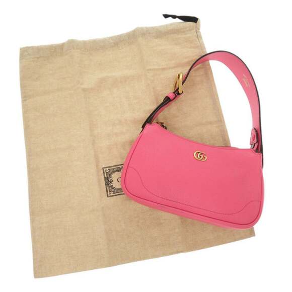 GUCCI Authentic Pink Leather Shoulder Bag - Picture 2 of 10